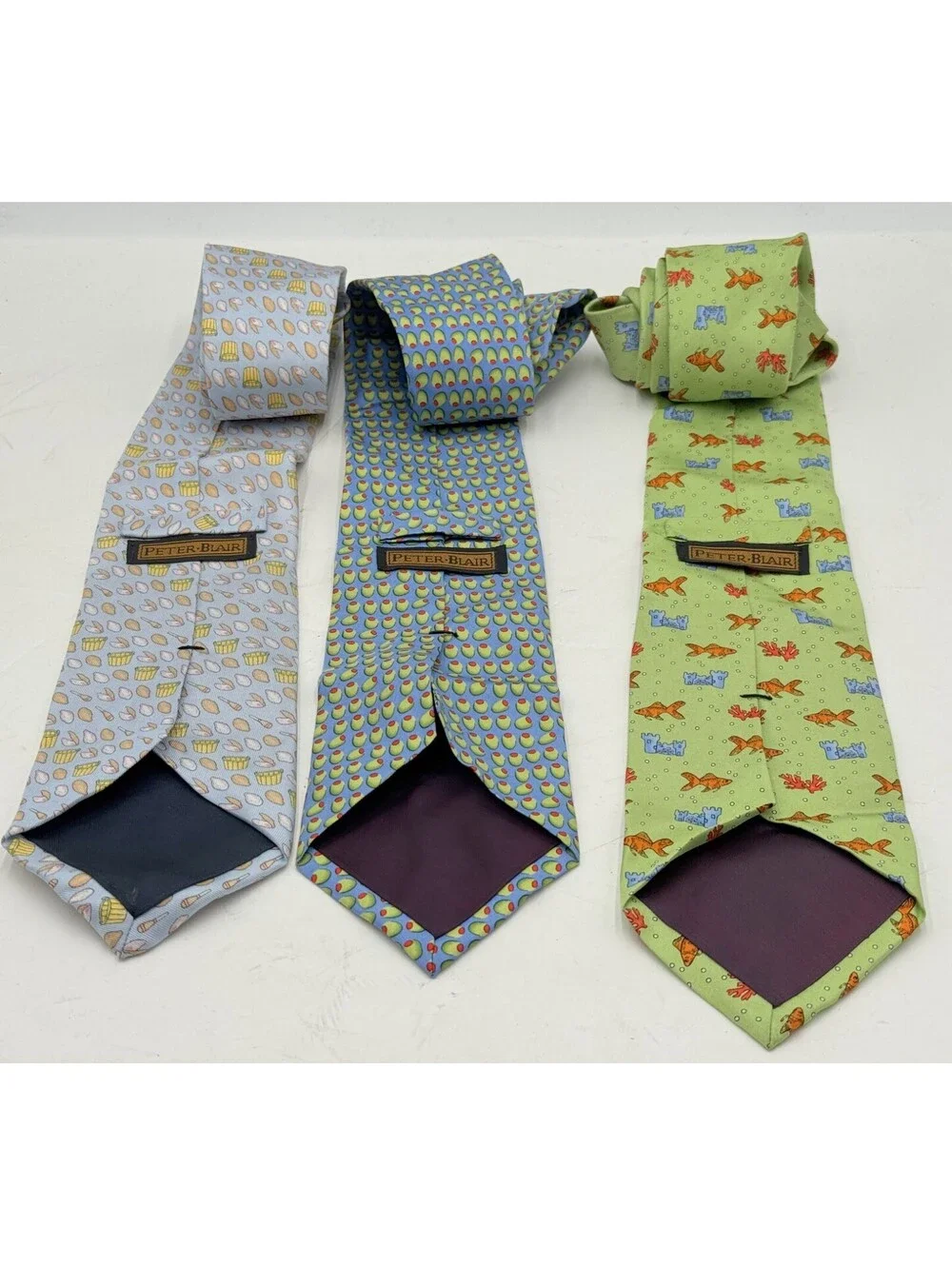 Peter Blair Silk Ties Multicolor Lot Of 3